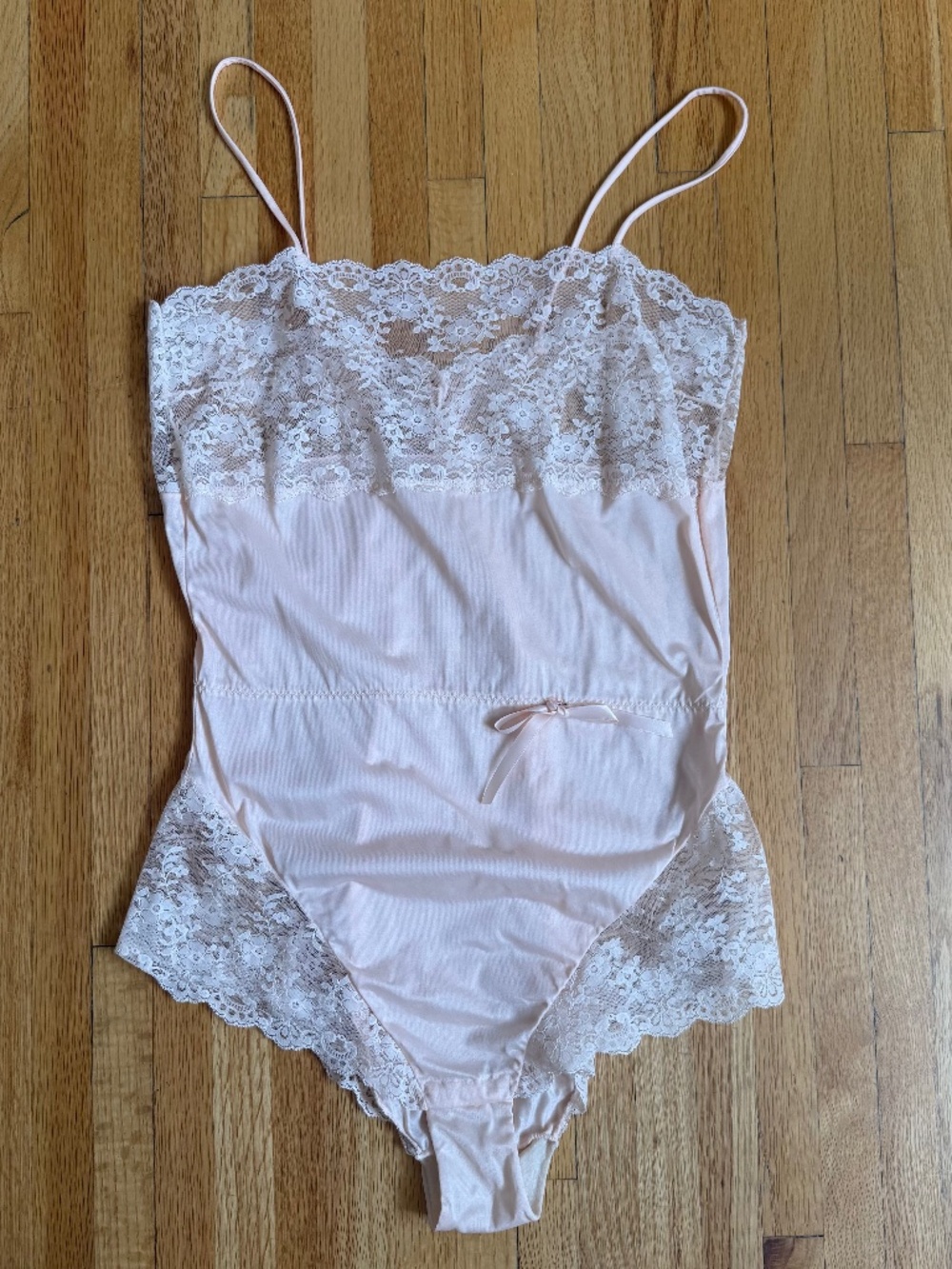 VINTAGE 80s BLUSH LACE TEDDY BODYSUIT – COQUETTE LINGERIE AESTHETIC